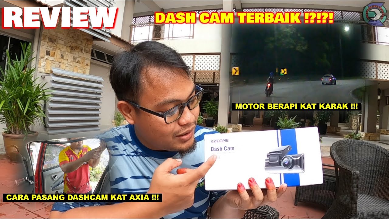 REVIEW 2 | AZDOME M550 | TEST VIEW DASH CAM | CARA PASANG | HAMPIR ACCIDENT LANGGAR LAMPU MERAH !!!