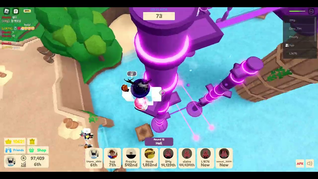 A very awkward and laggy 3 rounds of obby royale that i havent played since july. (warning - im bad)