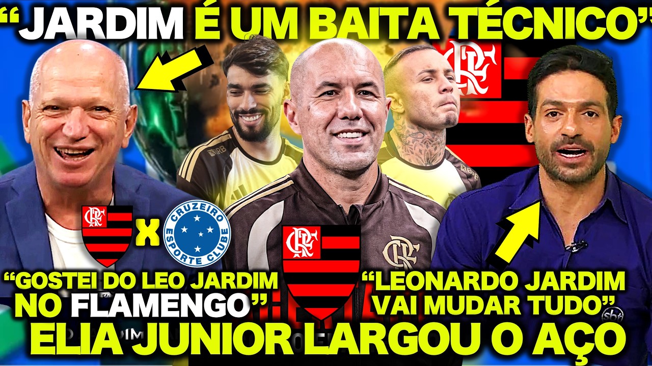 ELIA JÚNIOR RASGA ELOGIOS ao TÉCNICO do FLAMENGO LEONARDO JARDIM ! LÉO PEREIRA na SELEÇÃO ! E+