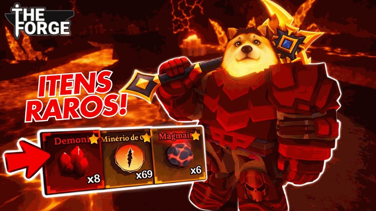 FARMANDO MINÉRIOS LENDÁRIOS E MÍTHICOS NO THE FORGE (Roblox)