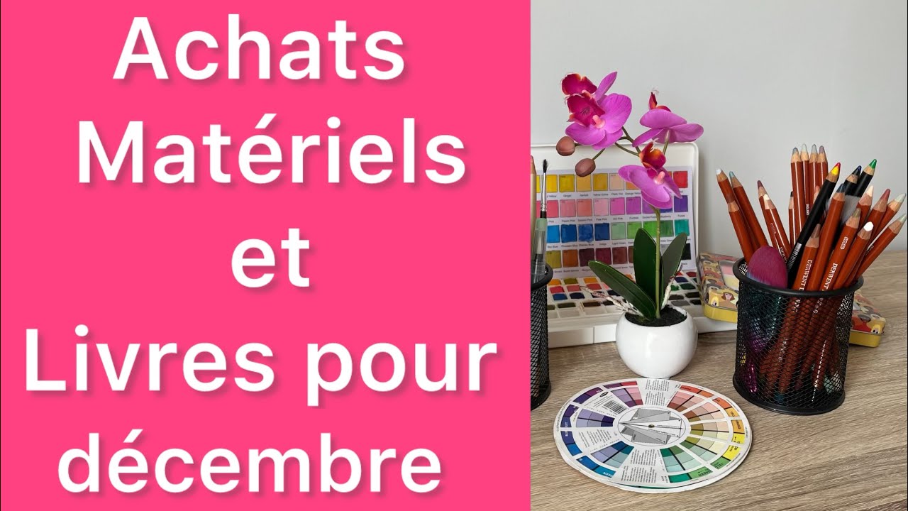 Mes achats livres et matériels pour décembre ( Haul )