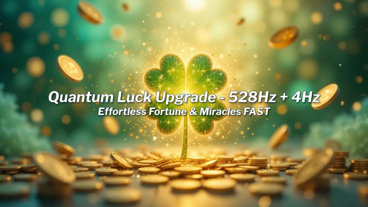 Quantum Luck Upgrade 🍀 528Hz + 4Hz &ndash; Effortless Fortune & Miracles FAST