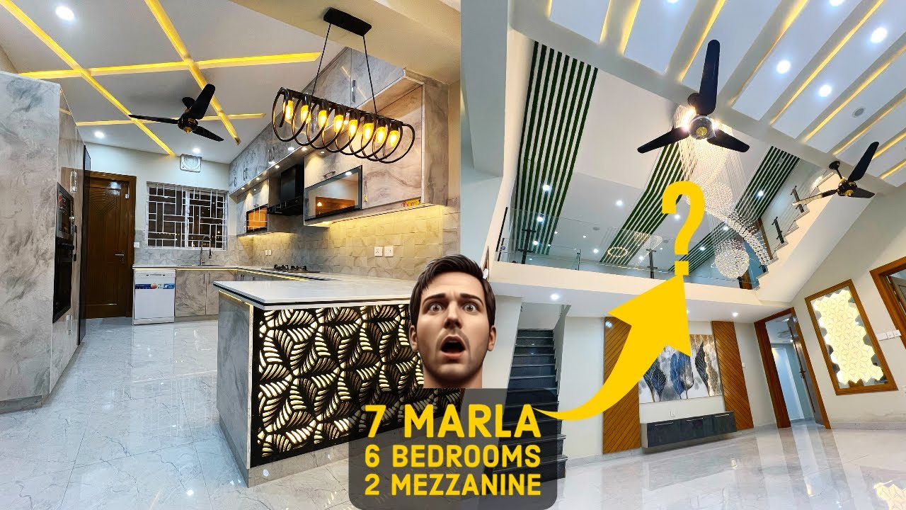 7 Marla 6 Beds + 2 Mezzanine Designer House for sale in Bahria Town Rawalpindi | OREAL Properties