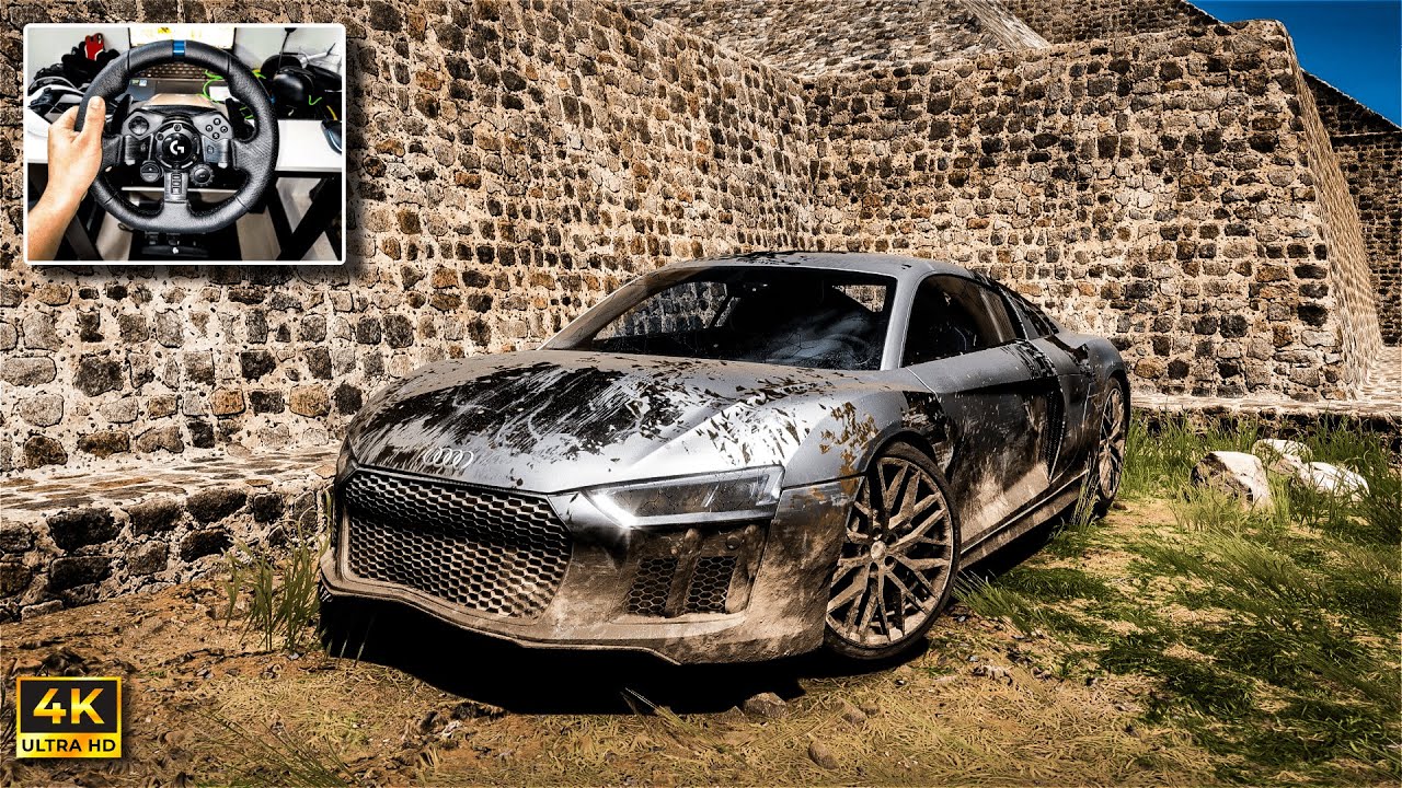 Rebuilding 950HP Audi R8 V10 Plus | Forza Horizon 5 | Steering Wheel Gameplay