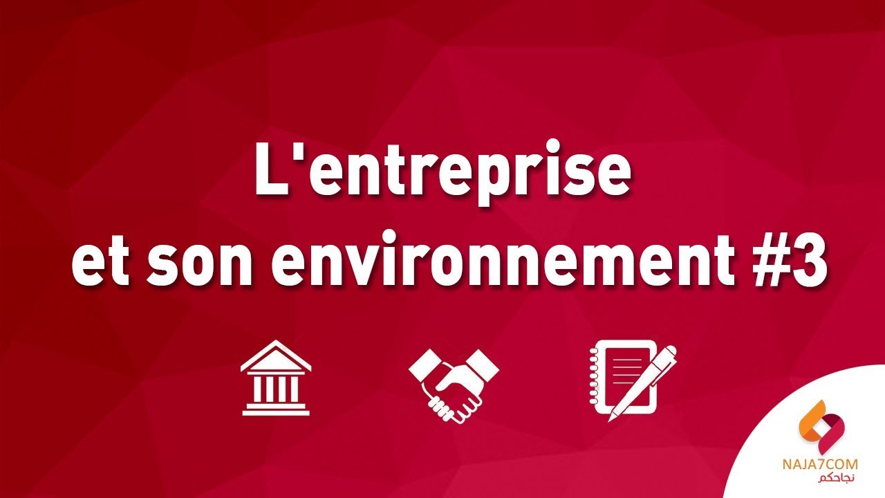 l'entreprise et son environnement 3 : l'environnement de l'entreprise