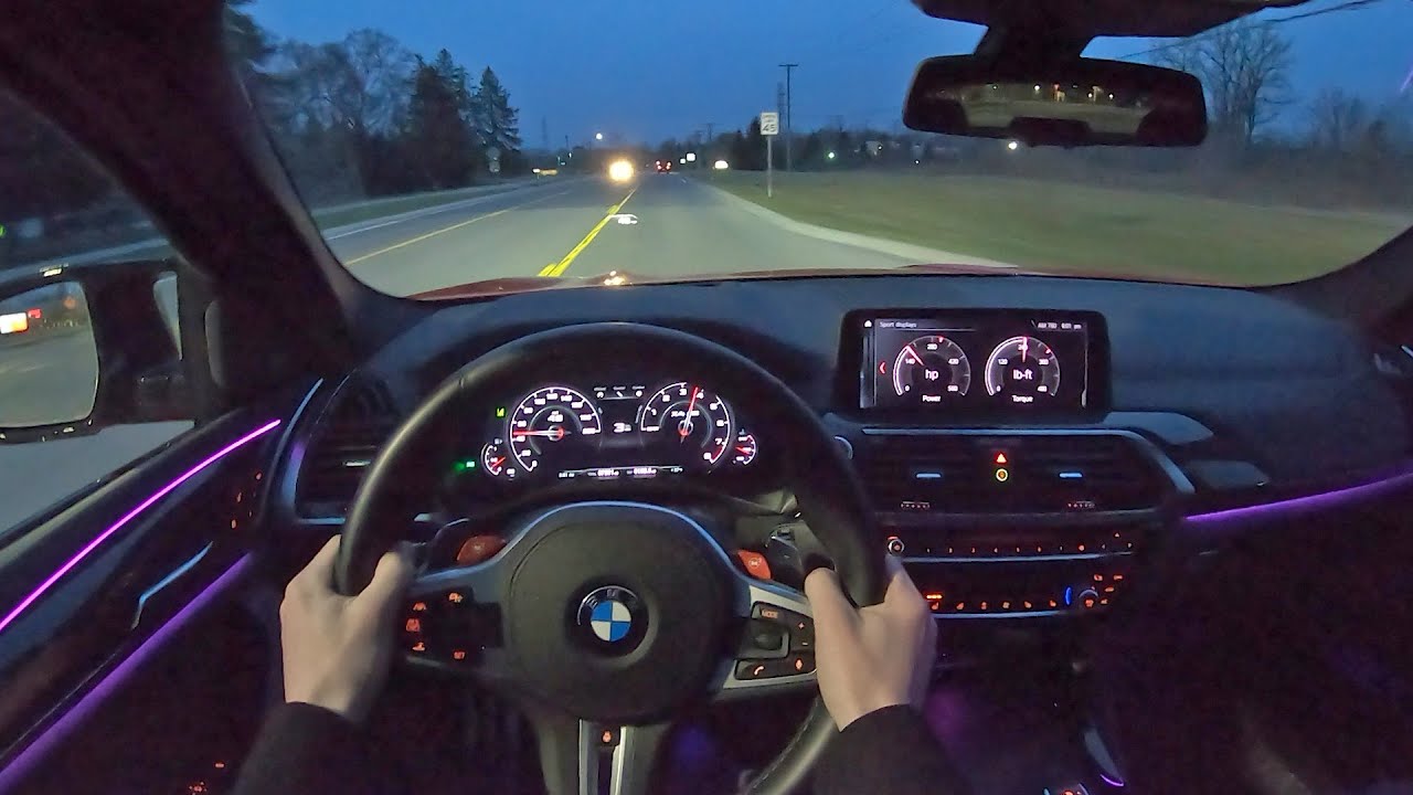 2020 BMW X4 M - POV Night Drive (Binaural Audio)