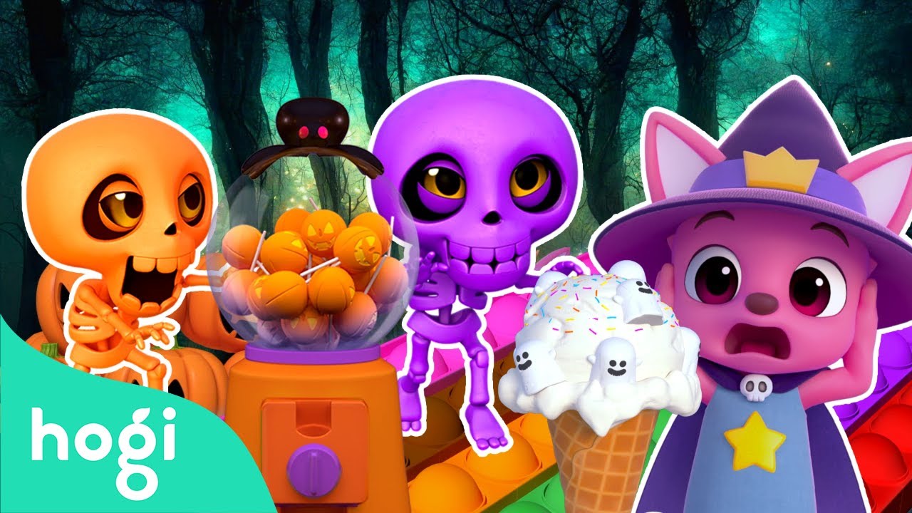 🎃 Halloween Pop It, Candies, Ice Cream and More｜Halloween Songs for Kids｜Hogi Halloween