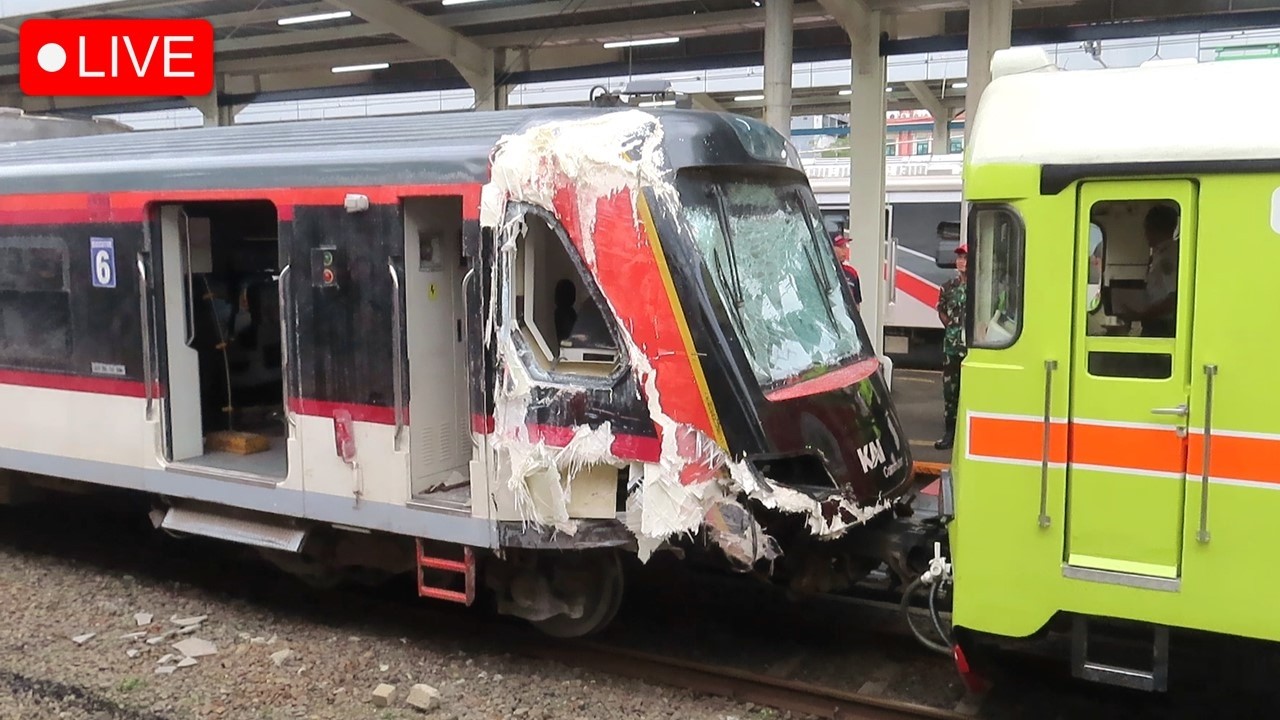 🔴 KERETA KRL ANJLOK DI PORIS !! Mengejar KLB Evakuasi KRL Bandara Soetta Tertabrak Truk di Tangerang