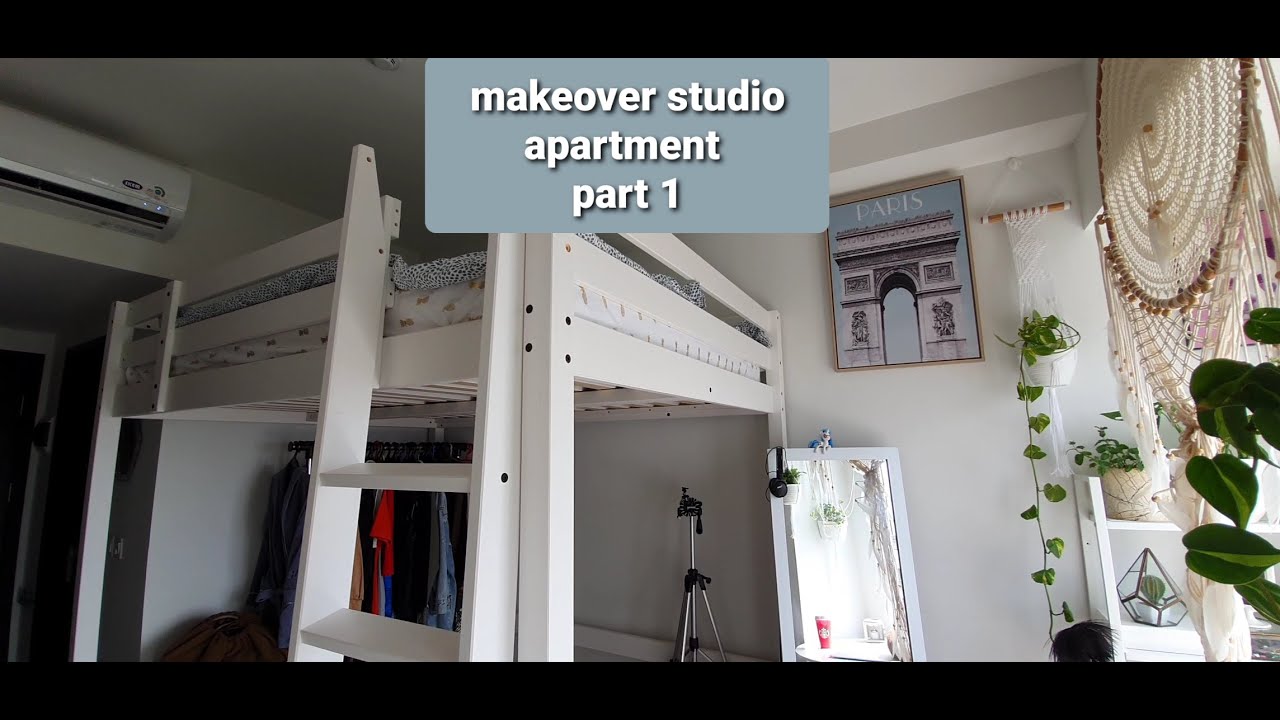 MAKEOVER MY STUDIO APARTEMENT - IKEA STORA LOFT BED - PART 1