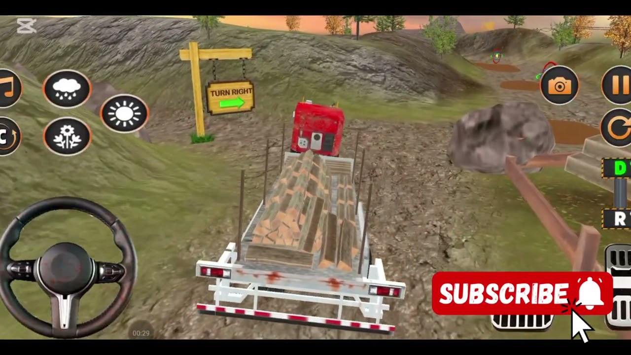 Off road truck driving in the world famous game play/ android mobile game play
