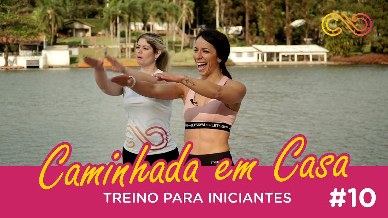 Treino para tonificar as pernas iniciantes - Caminhada em casa! Projeto iniciantes #10 - Carol Borba