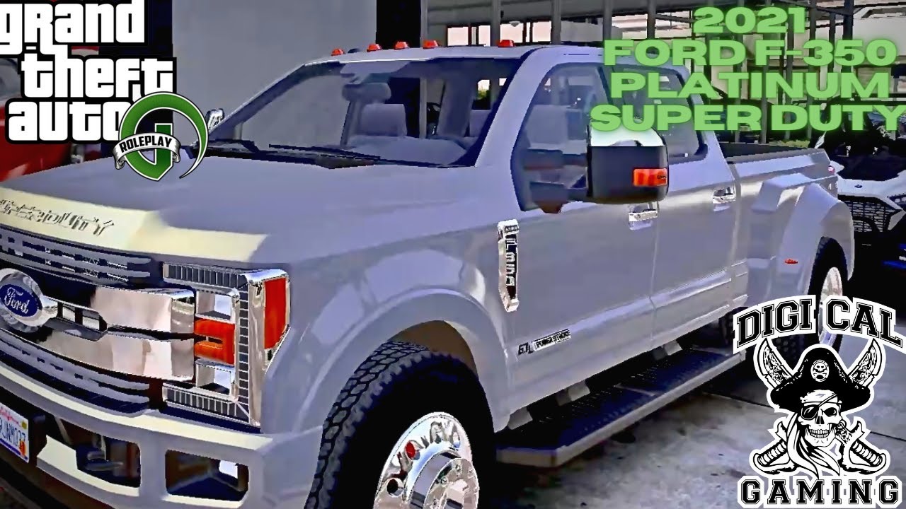 GTA5 - 2021 Ford F 350 Platinum Dually New Pickup - (Goated RP LS Miami)