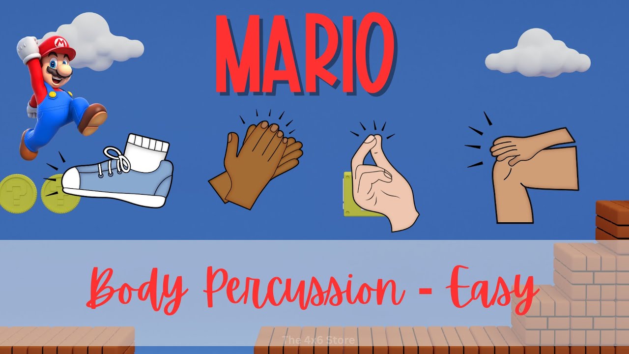 Mario Steady Beat Body Percussion Kindergarten Play Along