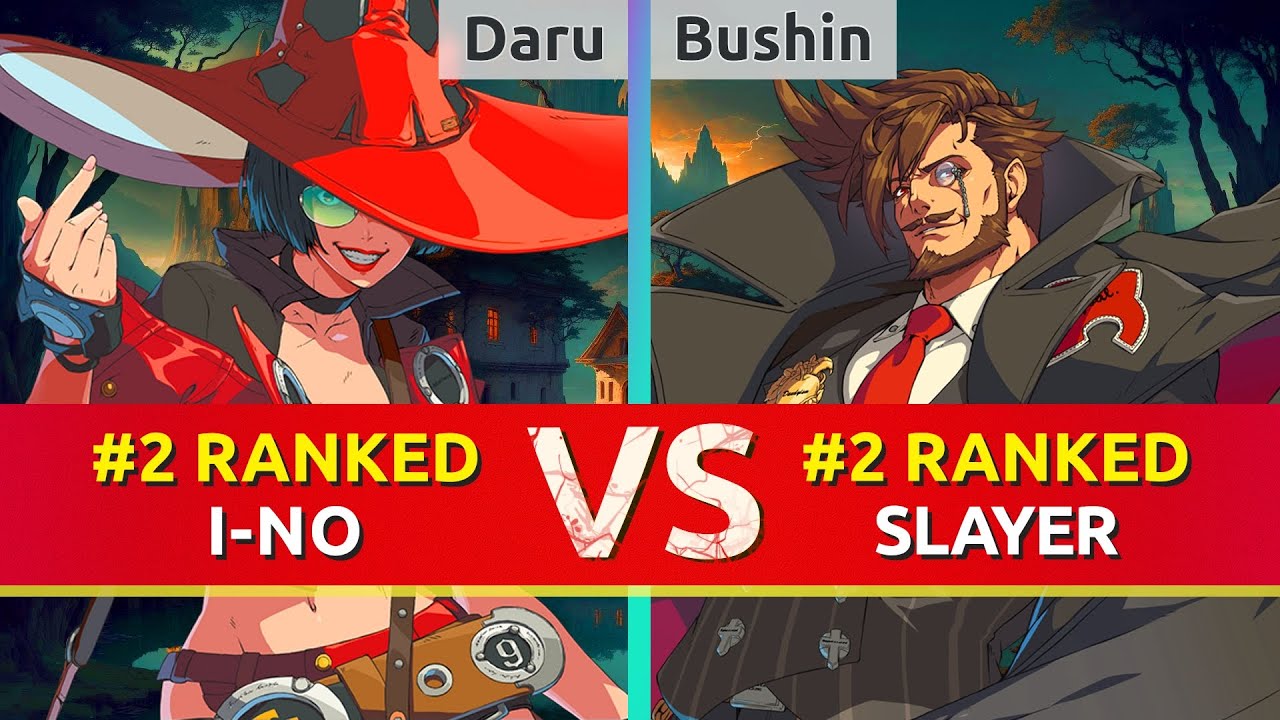 GGST ▰ Daru (#2 Ranked I-No) vs Bushin (#2 Ranked Slayer). High Level Gameplay