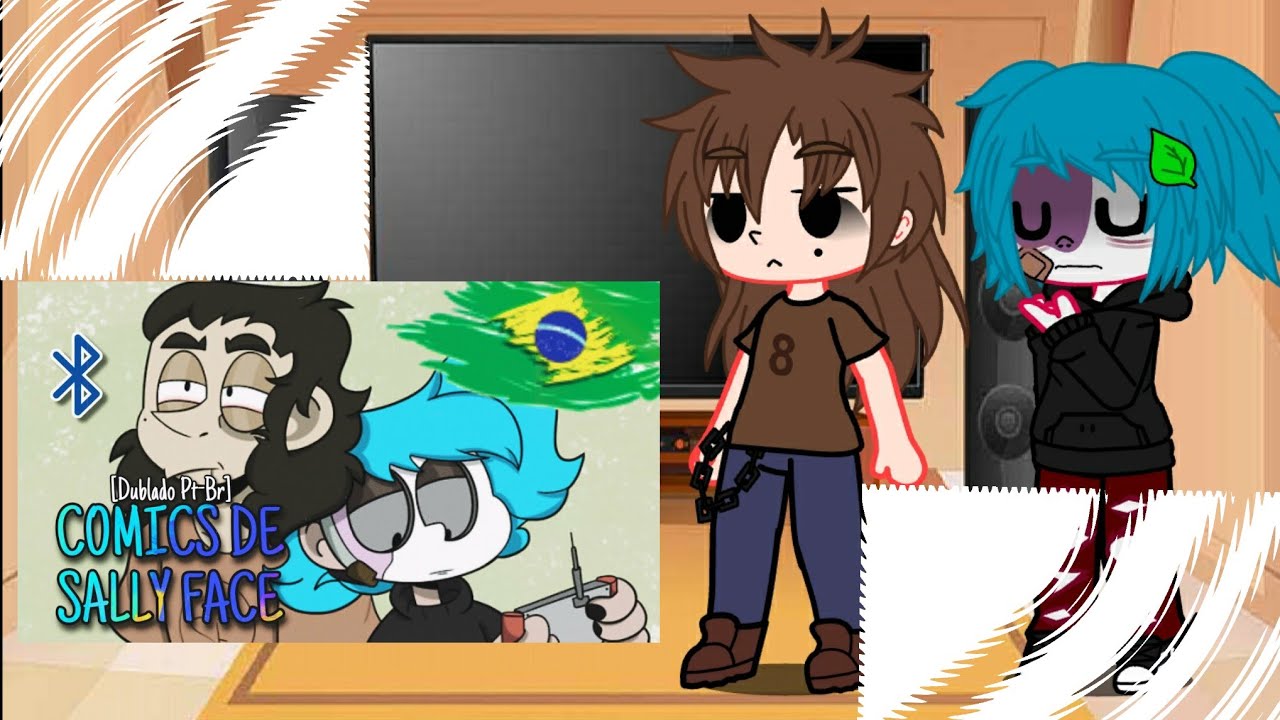 Sally face reagindo a compilados de memes || sally face || GC || pt1