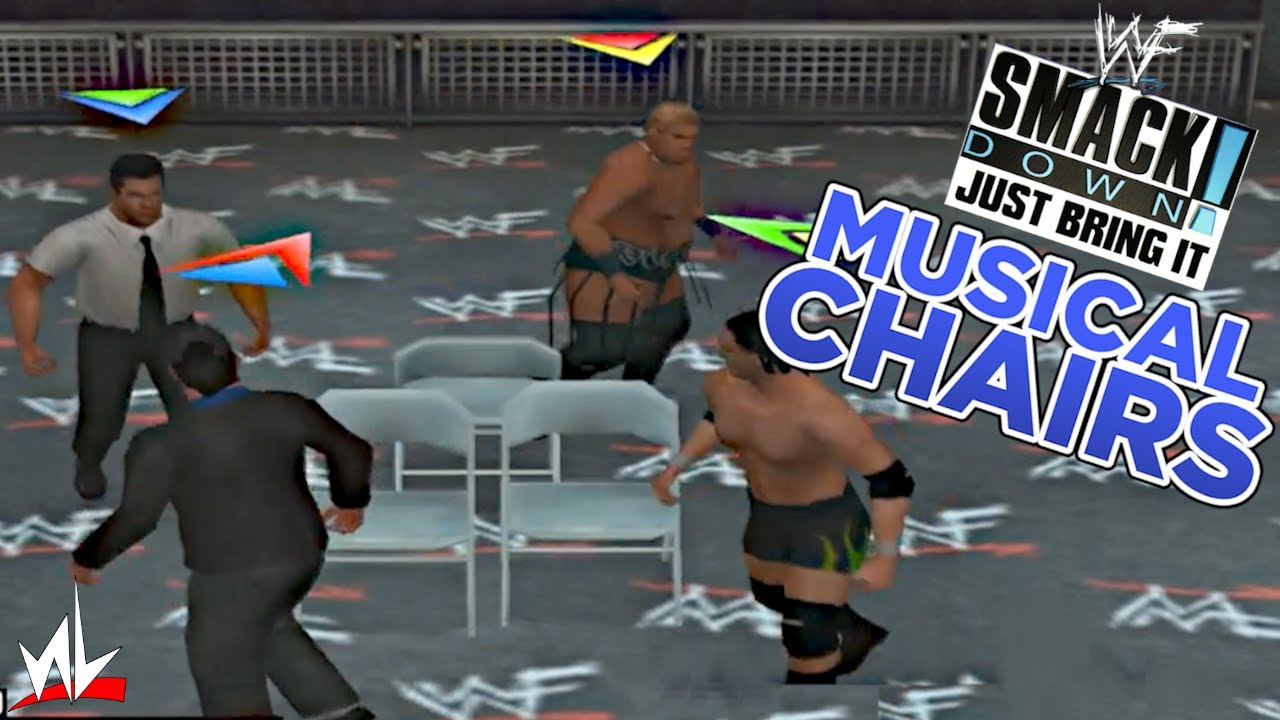 nL Highlights - MUSICAL CHAIRS in a wrestling game?! (WWF Smackdown!: Just Bring It)