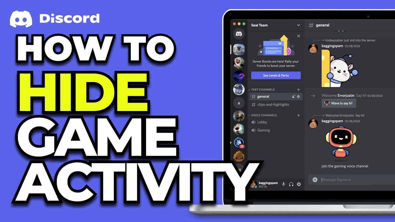 How To Hide Discord Game Activity