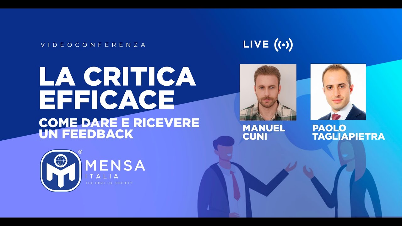 La critica efficace. Come dare e ricevere un feedback.
