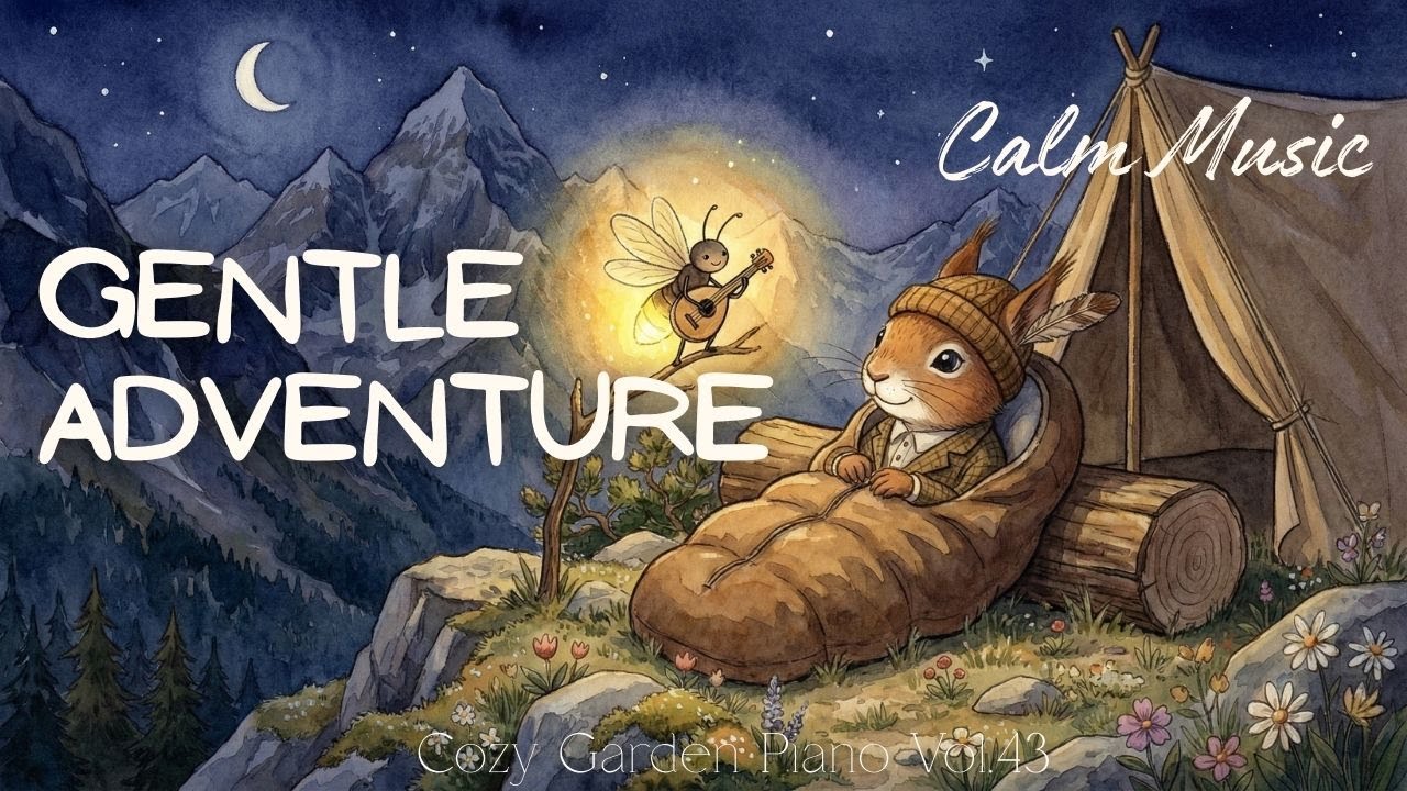 Cozy Hiking Journey with a Little Squirrel 🐿️ | Calm Joyful Instrumental Music
