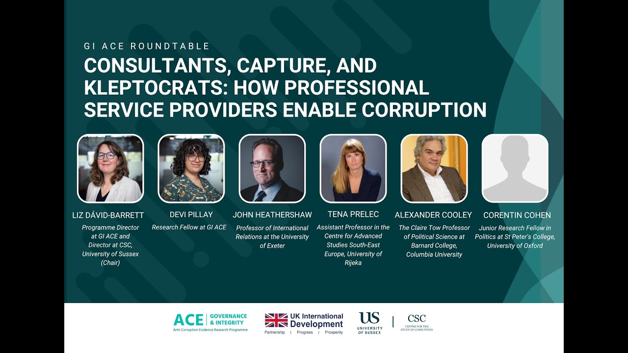Consultants, capture, and kleptocrats: how professional service providers enable corruption
