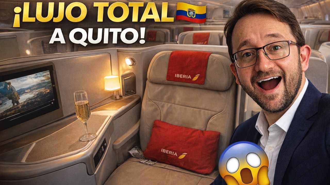 ¡LUJO TOTAL A QUITO! 🇪🇨 Business Class de Iberia en el Airbus A350 (Parte 2: Madrid - Quito) 😱