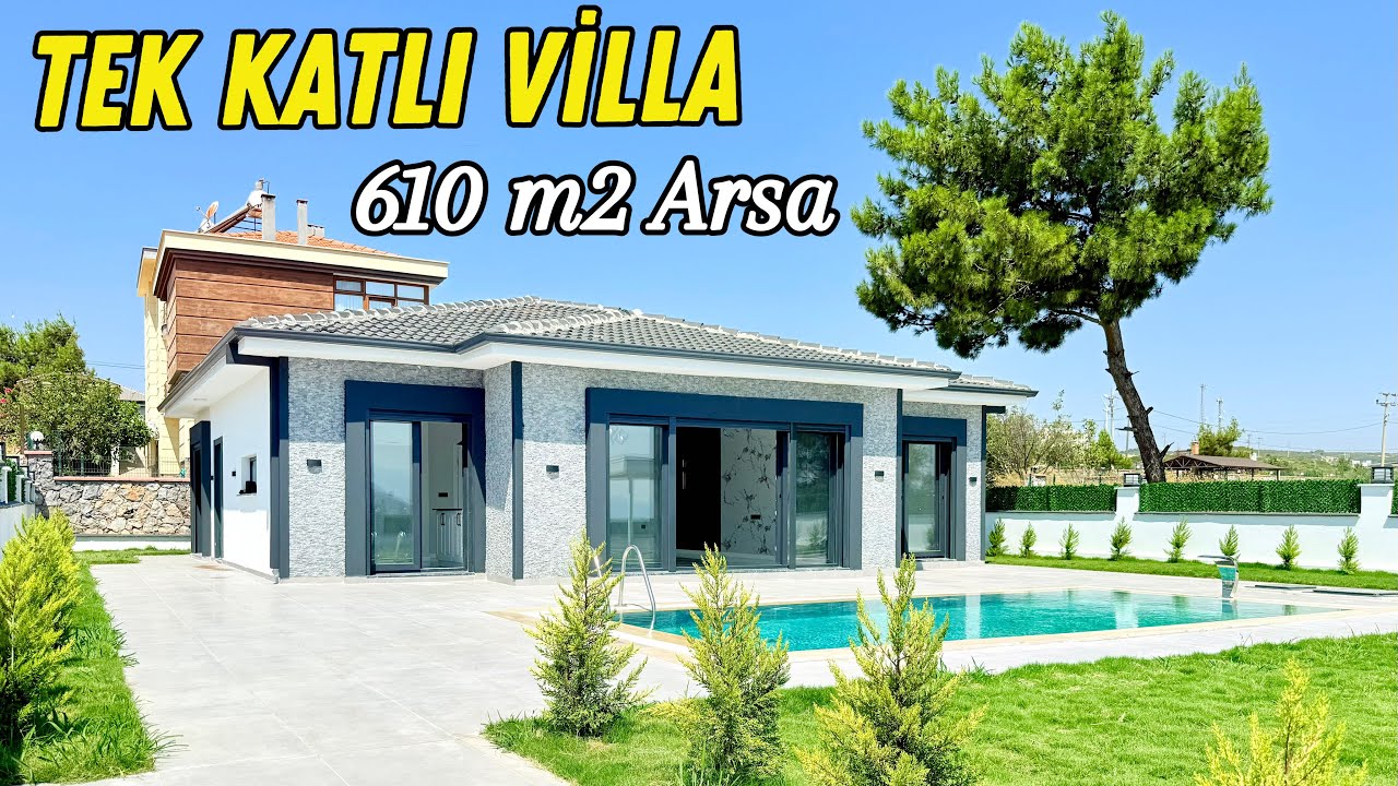 ‼️SATILDI‼️Didimde Zor Denk Gelen 610 m2 Arsa İçerisinde Tam Müstakil Satılık Tek Katlı Villa