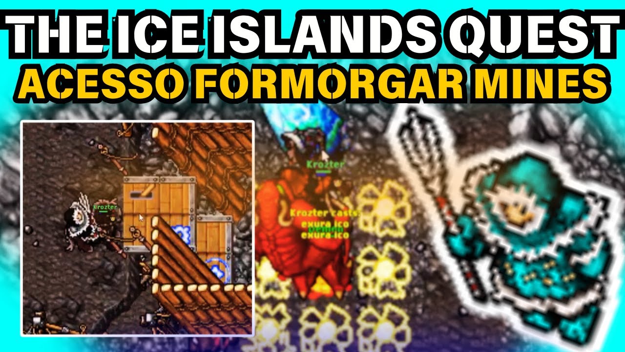 Tibia - The Ice Islands Quest: Guia Completo para Acessar Formorgar Mines e Elevadores! 🔥