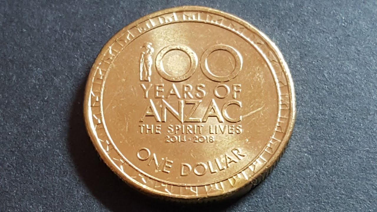 Australian $1 2014-2017 commemorating 100 years since WW1