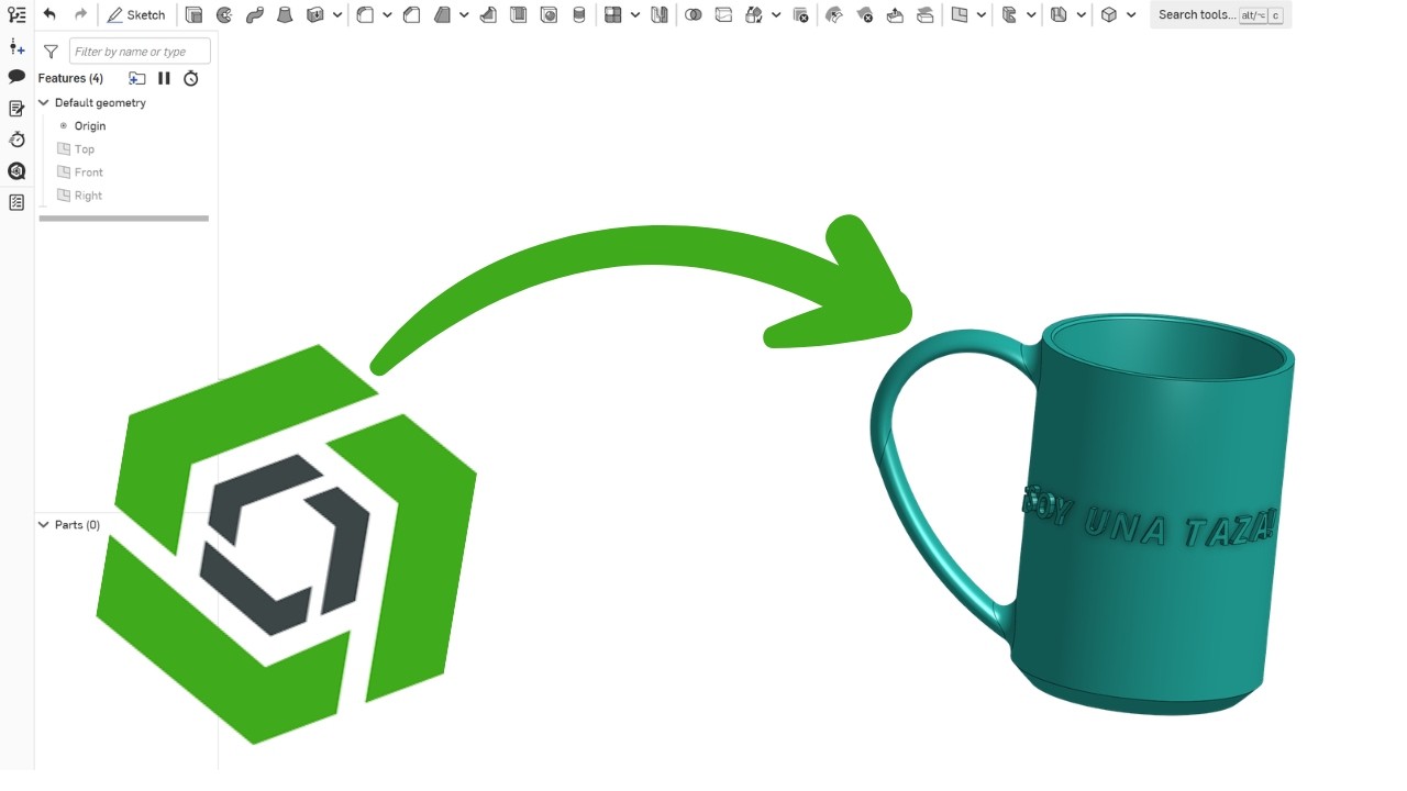 Tutorial de Onshape #5 | Haciendo una taza