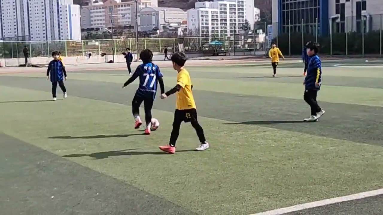 ●2026.2.14  4학년연습경기 ●                              Y2  vs  부산타고나FC 6:0승(1쿼터)