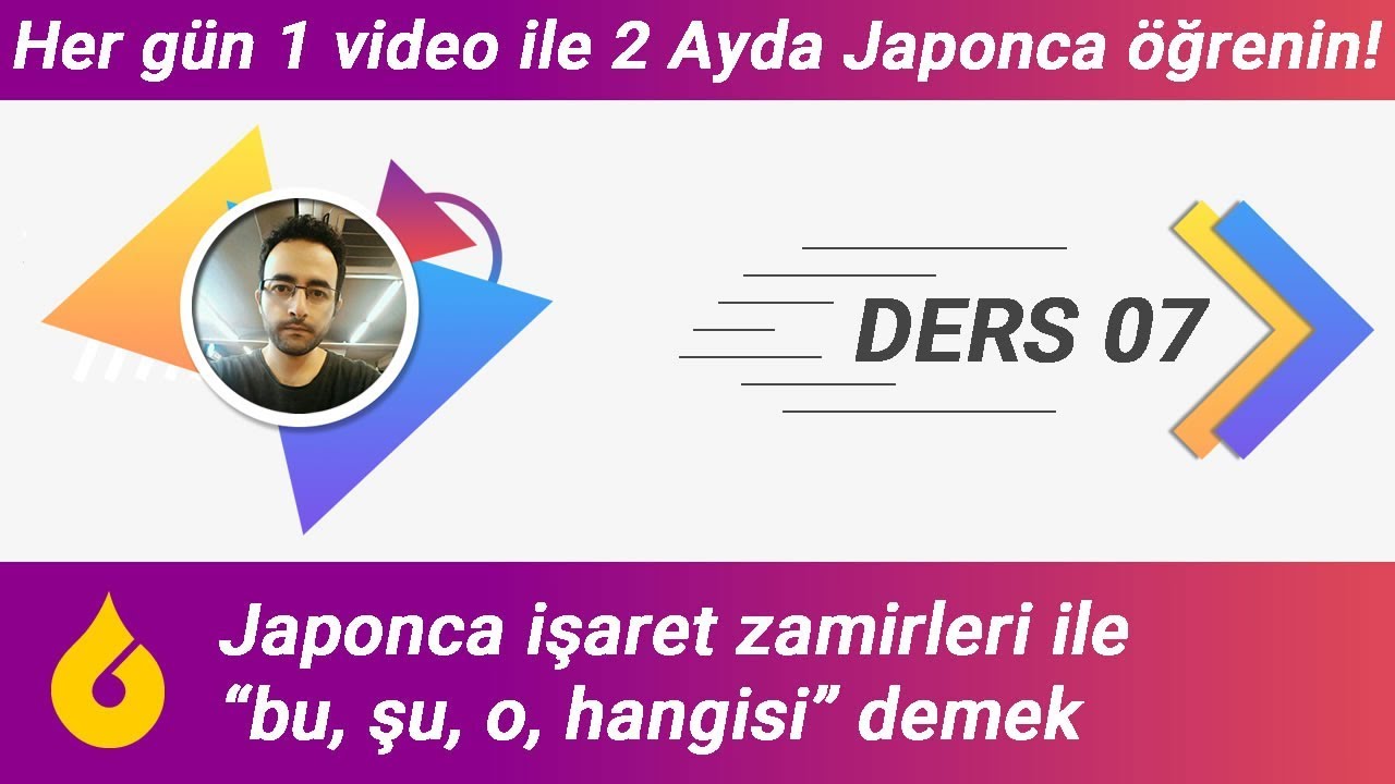 🇯🇵 Japonca Dersi 7/60: Japonca işaret zamirleri これ, それ, あれ, どれ ile 