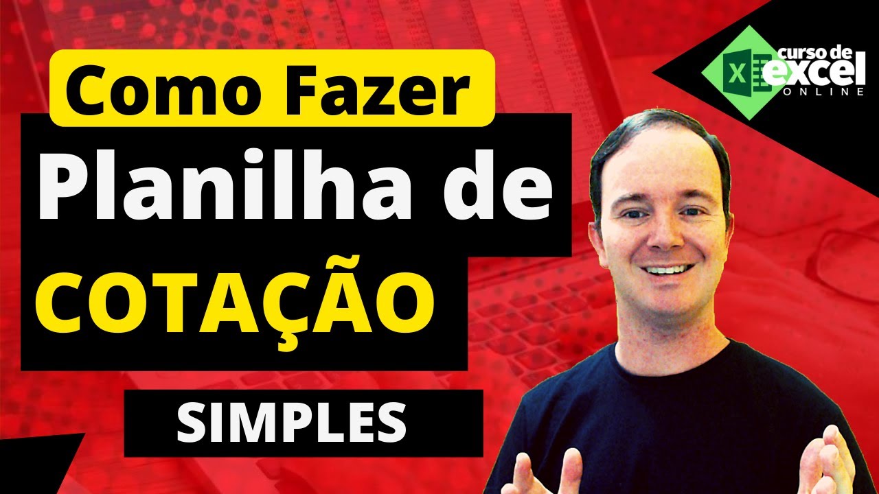 Como Fazer Planilha de Cota&ccedil;&atilde;o Simples no Excel