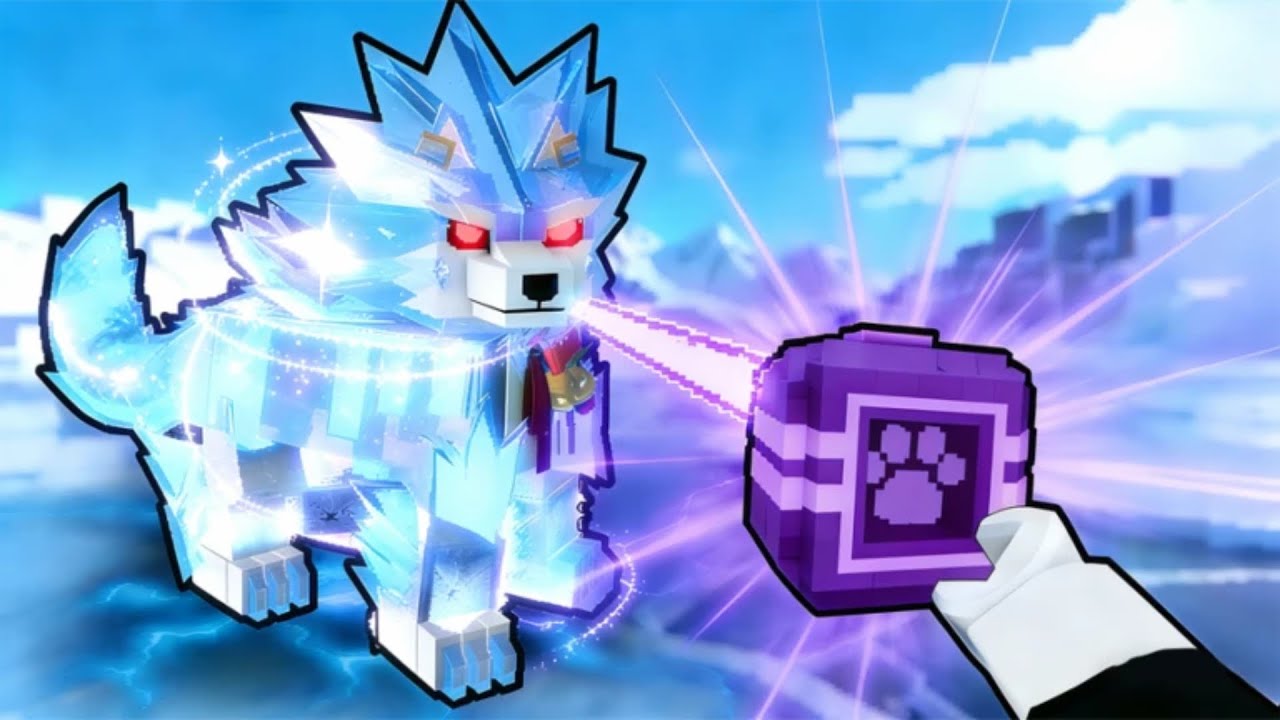 Я купил мифического повелителя волков в игре Pet Capture Adventure на Roblox.