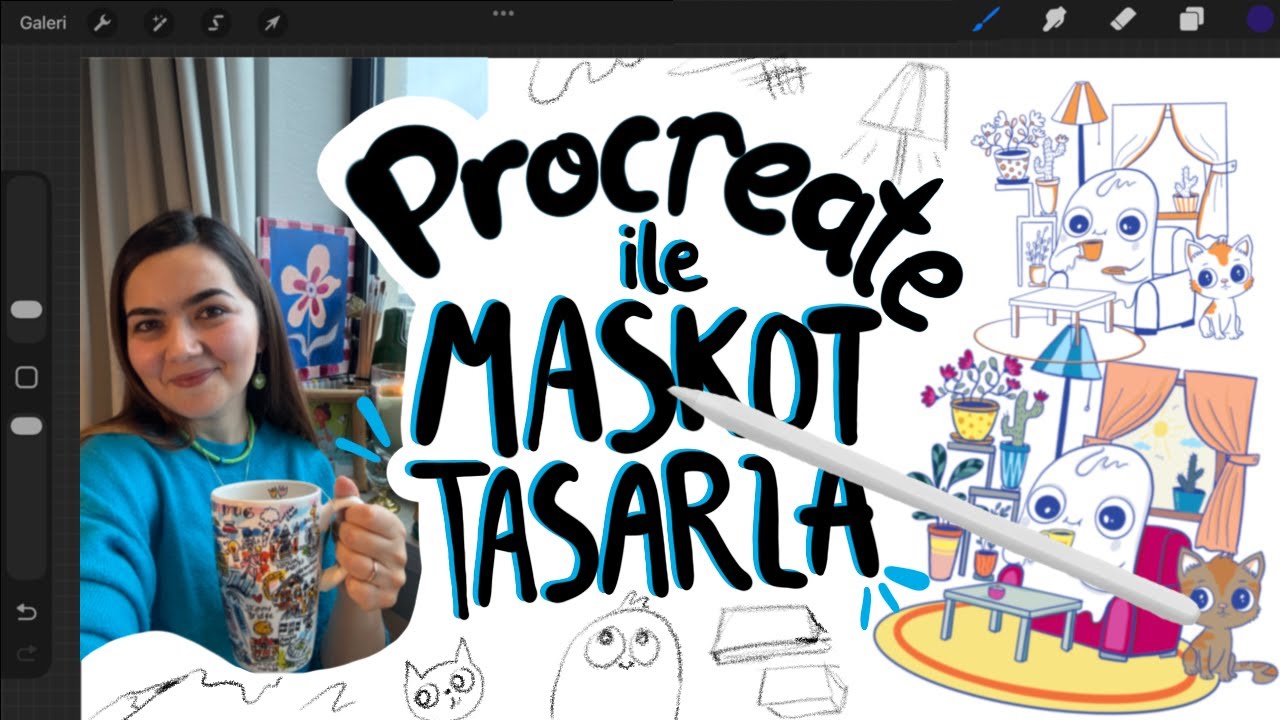 #3 Procreate ile Maskot Çiziyoruz  #digitaldrawing #procreate