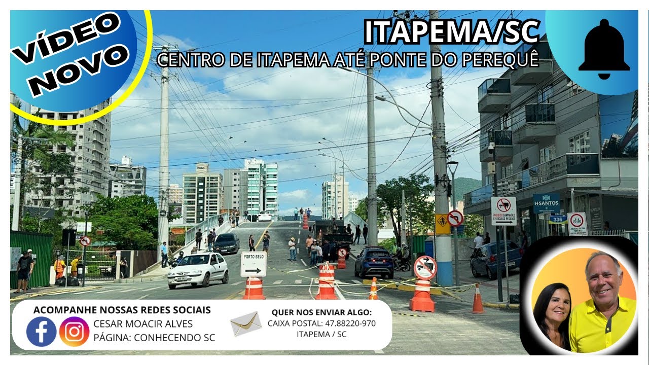 Itapema SC Do Centro até  a ponte Perequê