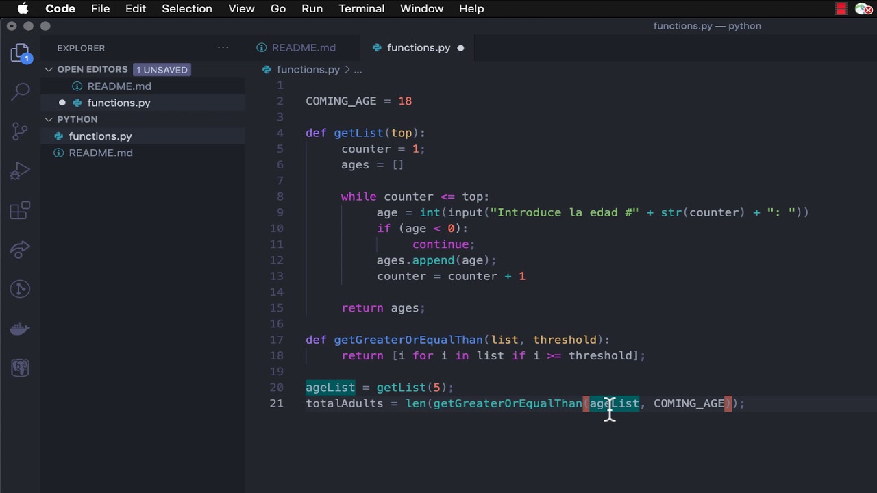 Funciones en Python: Mayores, Promedio, Mayor