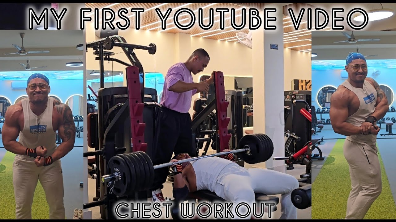 FIRST  VIDEO ON YOUTUBE (CHEST WORKOUT). TANGKHUL VLOG | ULTIMATE MUSCLE GYM | MAHIPALPUR 