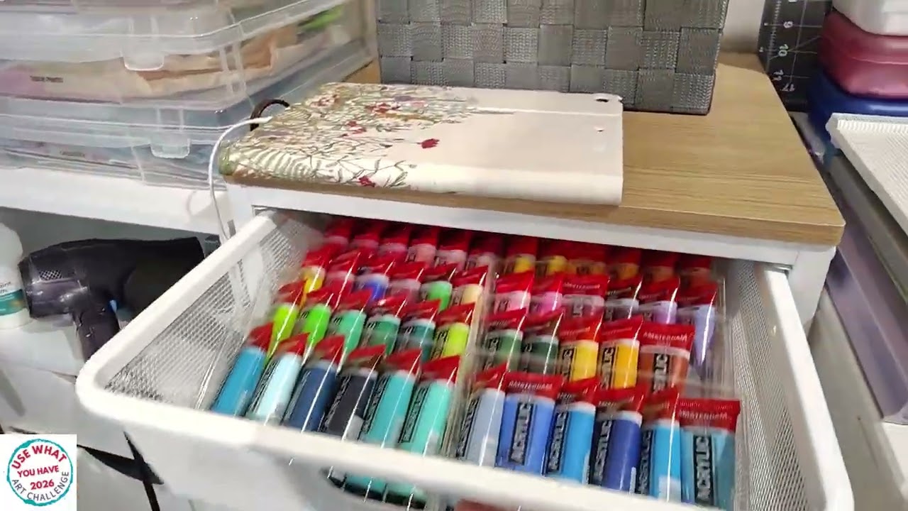 January Check-In | Confidence, Terror & a Messy Studio (Use What You Have Art Challenge 2026)