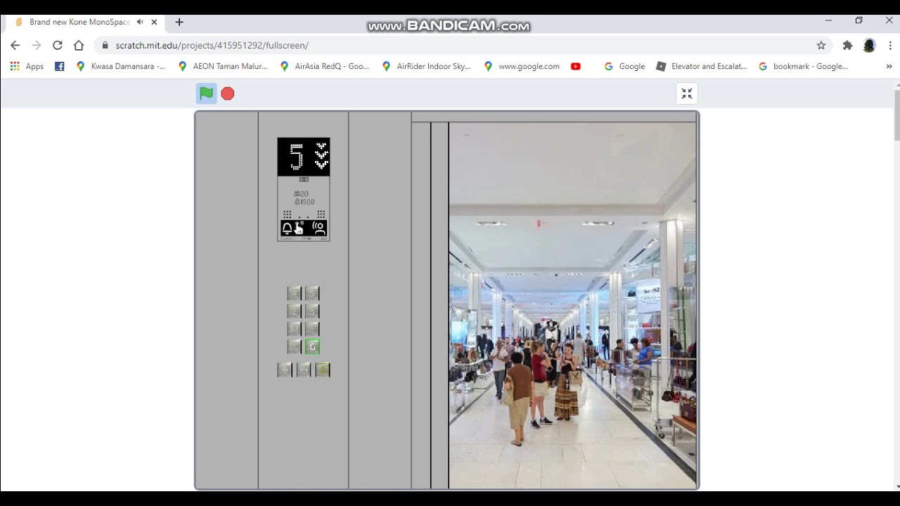 Animated elevator video part 70:Brand new Kone Monospace 700 DX lift