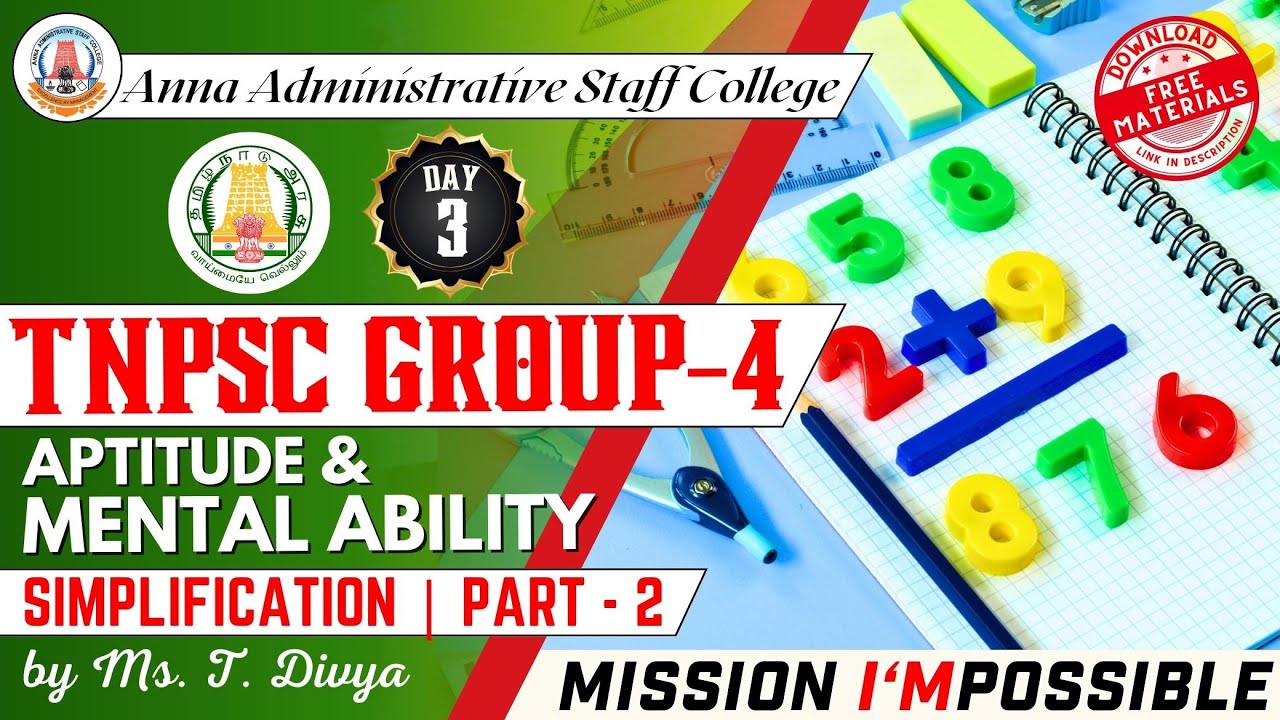 MISSION I'MPOSSIBLE | Day 3 | Simplification Part - 2 | Aptitude & Mental Ability | Ms. T. Divya