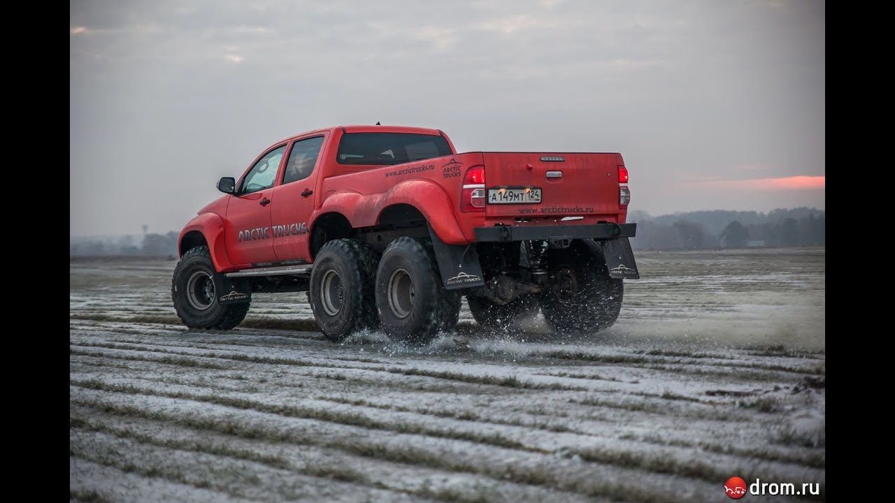 Toyota Hilux Arctic Trucks 6x6, тест-драйв
