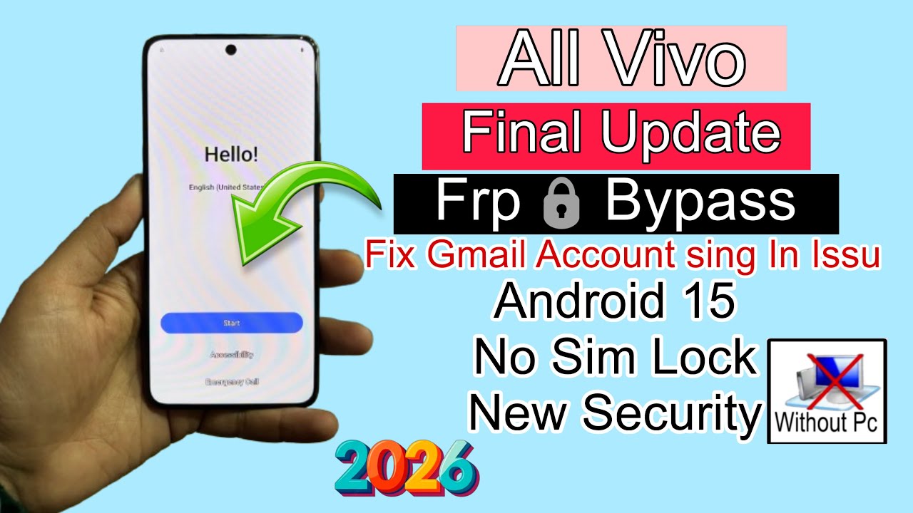 Final Update Vivo Android 15 Frp Bypass | Vivo Frp bypass Android 15 2026 | New Security Update |