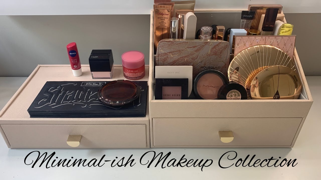 Minimal Makeup Collection + Storage 2024
