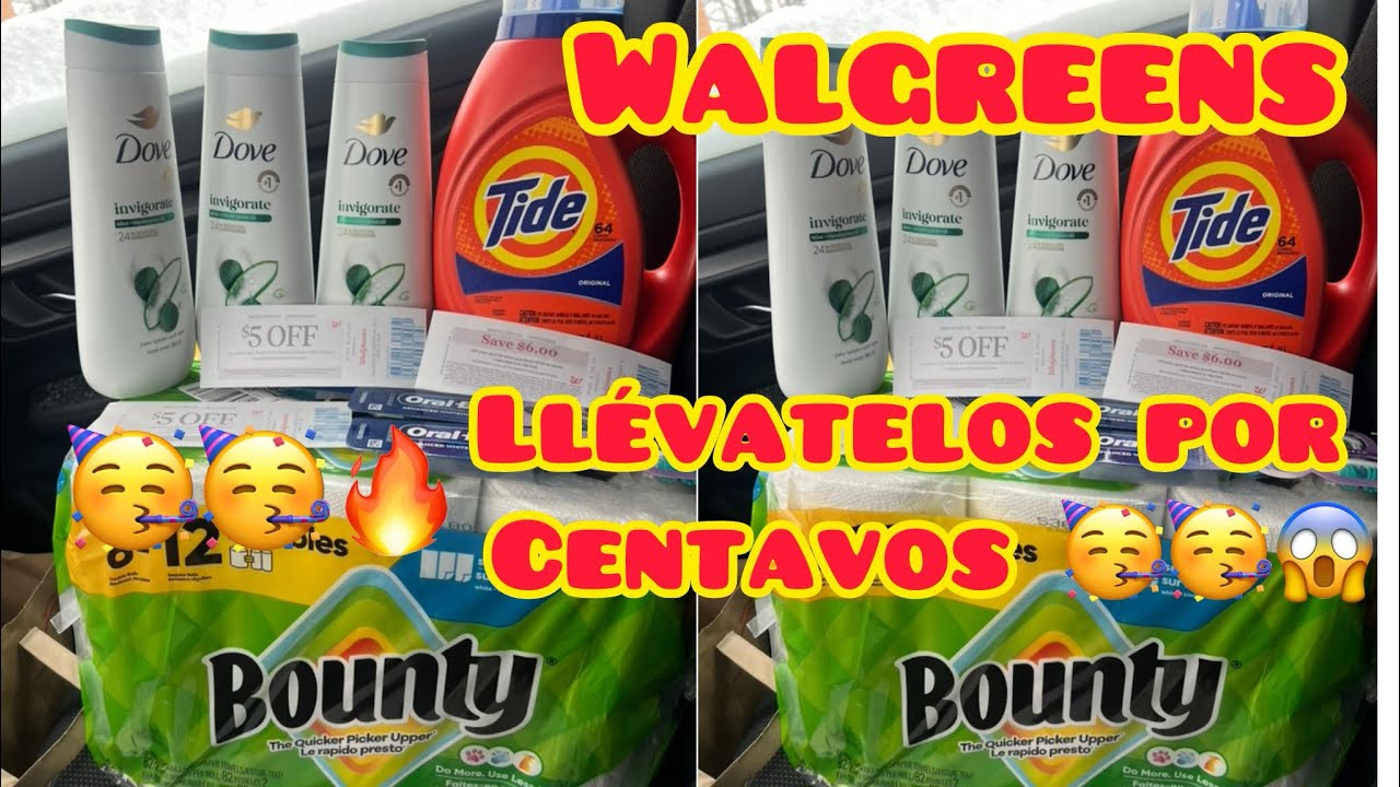 Walgreens 🔥llévatelos por centavos 🔥🏃🏽‍♀️Dove , Bounty