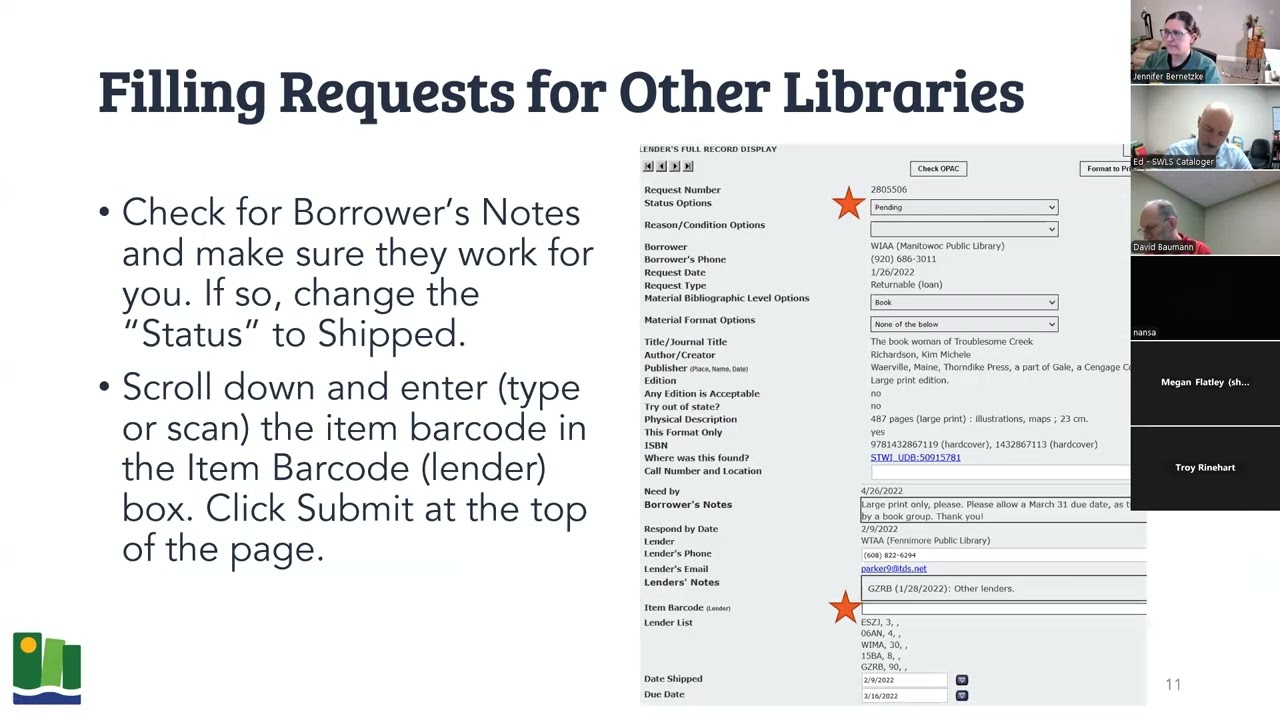 Drop In ILL training