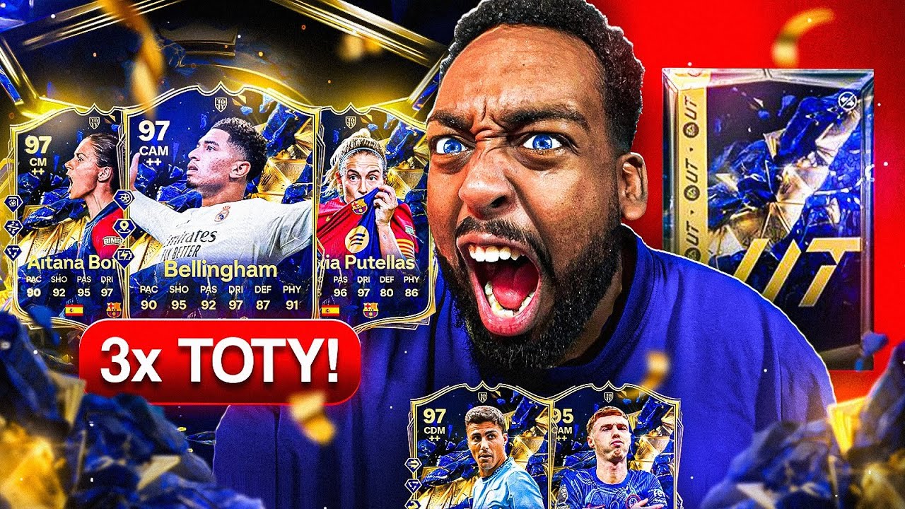 WTF!! 7 MIO+ MITTELFELD TOTY im PACK😵3x TOTY/TOTY ICON GEZOGEN in einem PACK OPENING💙🤩I EA FC 25