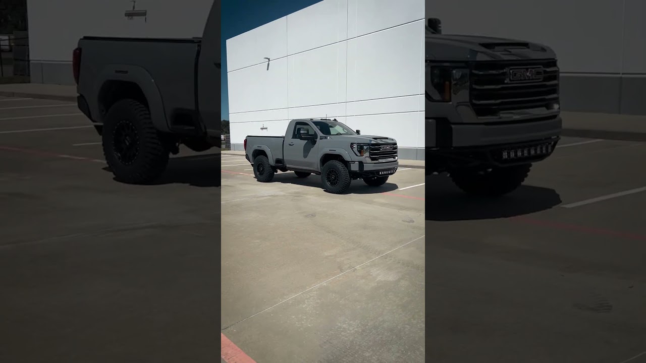 SUPERCHARGED 6.6L Sierra 2500HD single Cab Short Bed #paxpower #gmc #sierra #2500HD #singlecab #lift