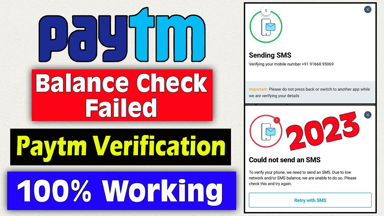 paytm verification failed problem | how to solve verification failed in paytm | paytm sms failed