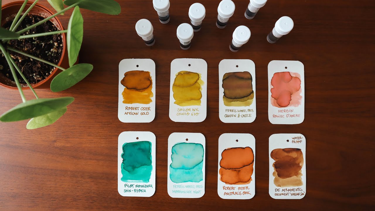 🎨 Swatching Ink Samples (Chatty) | My First GouletPens Ink Sample Swatches