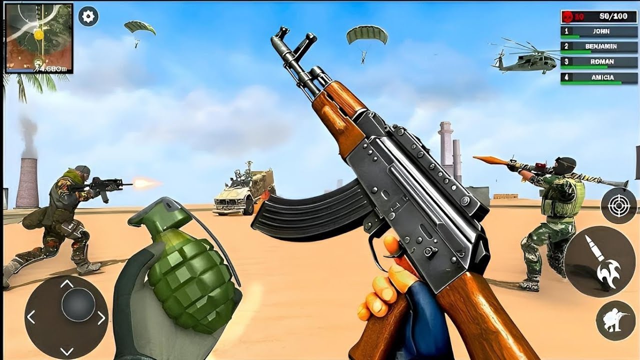 US Commando Army Mission  Gun Shooter Banduk Wala Game Game - Android Gameplay